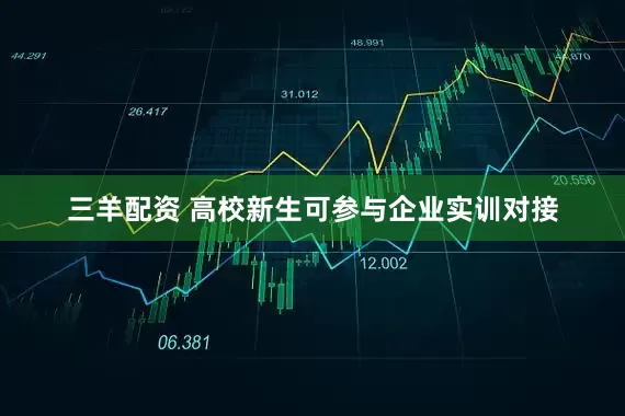 三羊配资 高校新生可参与企业实训对接